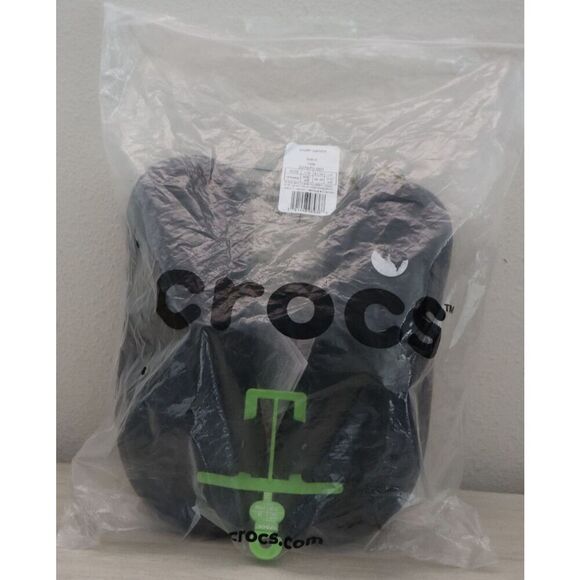 Crocs 207670-001 Unisex Men's Sz 6 Women's Sz 8 Black Classic Crush Sandals - Picture 10 of 10